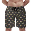 Men's Shorts Summer Board Fun Dog Print Sports Animal Printed Beach Short Pants Casual Fast Dry Swimming Trunks Plus Size