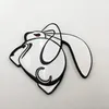 3D Metal Running Rabbit Emblem Car Rear Trunk Badge for VW Jetta Golf GTI Polo308x