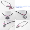 100 new arrival diy snap jewelry black pu leather necklace with 18mm button flower interchangeable snap pendant necklace collier214L