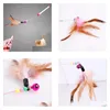 Cat Toys Pet Toy Sevimli Tasarım Plastik Çelik Tel Tüy Teaser Değnek Kediler için Etkileşimli Ürünler 90cm Damla Teslimat Ev Bahçesi Supps OTJRN