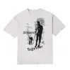 Camiseta Estampada 23ss Tendência de Verão Solta Camiseta de Manga Curta Masculina