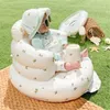 Vasche da bagno Sedili Divano gonfiabile per bambini Sedia Orso cartone animato Floreale Bagno portatile Piscina Seggiolino per bambini per cavalcabili da viaggio Giocattoli da piscina Vasca da bagno 230923