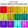 Flash Heads RGB Video Light Tube med stativstativ Remote contrl Vlog Fill Light Pography Lamp Po Studio Ligt för Tiktok Live 230922