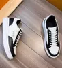 Top Brand Beverly Hills Trainers Shoes White Black Calfskin Leather Lace-up Men Sneakers Party Wedding Rubber Sole Skateboard Walking EU38-46