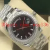 Luxury High Quality 40mm Day-Date 228345 Stainless Steel Bracelet Diamante Bezel Mens Men's Movement Automatic Mechanical Bla305N