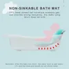 Bathing Tubs Seats Baby Bath Mat Baby Shower Bath Tub Pad Non-Slip Bathtub Seat Support Mat Shower Safety Protection Cushion Foldable Soft Pillow 230923