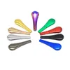 Smoking Pipes 2Pcs Retail Magnetic Metal Spoon Herb Detachable Cleaning Portable Pocket Hand Pipe Rainbow 9 Colors Drop Delivery Hom Dhy8R