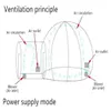 Uppblåsbar bubbeltält House Dome Outdoor Clear Show Room med 1 tunnel för camping för foto-ekovänlig storlek: 3mx5m (diameter x längd)