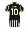 Juventus Soccer Jerseys 2023 2024 Home Away Milik Di Maria Vlahovic Kean Pogba Chiesa McKennie Locatelli Top Jerseys 23 24 Fagioli Danilo Men Player Version Uniforms