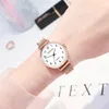 Montres-bracelets 2023 Montre Femmes Aimant Boucle Mesh Ceinture Montres Simple Dames Cadran Rond Quartz Horloge Robe