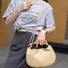 Abottegas BVneta Designer Mini Tote Bags Candy Mini Jodie Sardine Sheepskin Woven Women's Bag Metal Handle One Shoulder Crossbody Mini Handbag