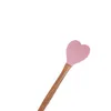 Autres ustensiles de cuisson Pink Girl Heart Silicone Crème Cuillère Dessert Cuisson Spatule En Forme De Coeur Riz Cuisine Fournitures 230922