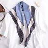 スカーフ日本の四角いスカーフ柔らかいヘアタイかわいいリストバンドバッグレディマキシシルクプレーンスカーフサテン