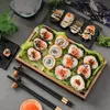 Sushi Tools Nori Bun Rice Ball Roll Shou Bamboo Curtain Set Household Kitchen Attachment Make Mold Sets Utensil 230922