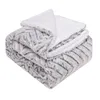Filtar Super Soft Comfy Fleece Filt för soffan Lättvikt Fuzzy Flannel Bed Throw Autumn Winter Warm Plush Double 230923