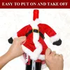Autres fournitures de fête d'événement 21pcs Couverture de bouteille de vin de Noël Set Vêtements Robe Ornements Sacs Cadeaux de Noël pour l'année Décoration de table 230923