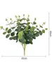 Decorative Flowers 1Bunch Artificial Eucalyptus Leaves Stems 18.11in Greenery For Farmhouse Vase Bouquets Wedding Home Decor