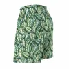 Mäns shorts Board Green Plant Retro Swimming Trunks Tropical Leaves Male Quick Tork Surfing Plus Size Beach