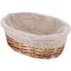 Dinnerware Sets Storage Basket Woven For Picnics Desktop Holder Decorations Wood Small Rattan Baskets