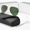 2023 Luxus Herren Klassische Pilot Designer Sonnenbrille HD Polarisierte Sonnenbrille Fahren Angeln Brillen Männer Frauen UV400 Schutz mit Box Bestes Weihnachtsgeschenk