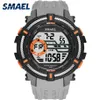 Smael Sport Watches Military Cool Watch Men Big Dial S Shock Relojes Hombre Casual LED Clock1616デジタル腕時計防水N181i