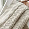 소파 침대 커버 오피스 에어컨 레저 낮잠 230923을위한 Swaddling Midsum Nordic Style Knitted Throw 담요