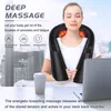 Nekkussen masseren BILITOK Shiatsu nek- en rugmassageapparaat met warmte Elektrisch deep tissue knedend massagekussen voor schouderrug- en nekspieren 230922