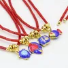 Halsbandörhängen Set 4 Style Natural Coral Red Tube 2 7mm pärlor smycken Guldfärg Cloisonne Pendant Chain 18inch B3241