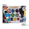 Beyblades Metal Fusion Burst Set Jouets Avec Double Lanceurs Main Bayblade Toupies Jouet Bey Blade Classique Cadeau Pour Enfants X0528 Dro Dhz0R