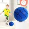 Party Balloons Silent Basketball Indoor Mute Pat Ball 24cm No 3 5 7 Soft Foam For Kids Adult 230922