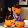 Plush Pillows Cushions Halloween Pumpkin Doll Cartoon Kawaii Toy 20CM Demon Plant Soft Stuffed MINI Pillow Home Party Decor Gifts for Kids Boys 230923