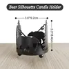 Candle Holders Circular Creative Iron Candlestick Metal Corrosion-resistant Holder Animal Graphics Projective