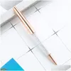 Шариковые ручки оптом, 3 шт., кольцо для ручки с кристаллами и бриллиантами, свадебное офисное кольцо 0,7 мм, индивидуальный логотип, канцелярские принадлежности для металлического подарка1, падение Otq1T