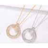 Tiffanylise Christmas Womens Brand Jewelry Complete Bead As Wedding Chain Gift Round Pendant Classic Loop Luxury Necklace 2pk8