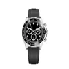 20 Color Watch Diamond Black 40mm Rubber Strap Watch Men Alla underdialer Arbetsfunktion Automatisk klocka Mekanisk för män önskar G306U