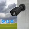 Kamery IP 8MP 4K aparat na zewnątrz AI Rozpoznanie twarzy H.265 Czarne CCTV RTSP Kolor nocny Vision 4MP Poe Human Audio Security 230922