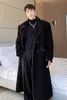 Misto lana da uomo Moda Uomo Casual Cappotto da lavoro Cappotto per il tempo libero Cappotto da uomo in stile punk maschile