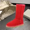 2023 Dames Winter Ultra Mini Boot Designer Australische Platform Laarzen voor Mannen Echt Leer Warm Enkelbont Booties Luxe Schoen 35--46 Dames Snowboots AGGB4444XX