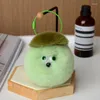 Keychains Real Rex Hair Good Persimmon Occurrence Keychain Pendant Small Cute School Bag Fur Ball Hanging Ornaments Birth