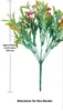 Decoratieve bloemen 1 stks Kunstmatige Plastic Bloemplanten Struik Bamboeblad Sterrenhemel Pot Binnendecoratie Plant Thuis Feest Groen