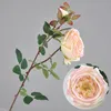 Fleurs décoratives 73CM artificielle Royal Rose décoration de la maison salon fleur El mariage Arrangement ensemble accessoires