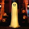 Andra evenemangsfest levererar halloween dekorationer inomhus utomhus stora upplysta vita tyg ghostscute spöken med LED -strängljus 230923