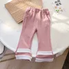 Conjuntos de roupas Roupa Infantil Cute Child Set Coreano Outono Infantil Top e Bottom Set Grupos de Pant Girl Impresso Manga Longa Top Pullover 230922