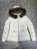 Designer Monclair Jacket Women Top Quality French High Quality Men And Women Autumn And Winter Slim Hooded Warm 90 Persent White Gooses Down Coat Color Fur Collar