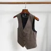 남성용 조끼 양복 조끼 영국인 한국 패션 슬림 한 작은 캐주얼 얇은 정장 봄 가을 무자비한 민소매 재킷 사무실 의류