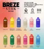 Novo Breze Stiik BS7500 7500 Puffs E-Cigarros Descartáveis 600mAh Bateria Recarregável Luzes LED com Indicador de Bateria E-Líquido Caneta Vape