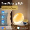 Desk Table Clocks Smart WIFI Night Light Digital Wake Up Light Alarm Clock SunriseSunset Smart Life APP Control Niditon 230923