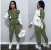 Chaquetas de mujer Traje Chándales Chándales para niñas Conjunto de dos piezas Otoño Invierno Trajes de uniforme de béisbol Sudaderas Joggers Pantalones Trajes Sudadera Pantalones Ropa