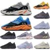 3M Reflective 700 V2 Running Shoes static tephra tephra solid Gray Utility Black Designer Men Women Sport Sneakers 36-45