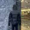 Erkekler Aşağı Parkas Erkek Parkas Dış Giyim Kış Kapları Kanadalı Kaz Down Down Dış Hava Dış Sporları Beyaz Ördek Windbreak Parker Uzun Yaka Şapka Gerçek Kurt Kürk Kayak 4QV0